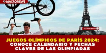 JUEGOS OLÍMPICOS DE PARÍS 2024: CONOCE CALENDARIO Y FECHAS CLAVES DE LAS OLIMPIADAS