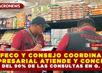 PROFECO Y CONSEJO COORDINADOR EMPRESARIAL ATIENDE Y CONCILIA MÁS DEL 90% DE LAS CONSULTAS EN QUINTANA ROO