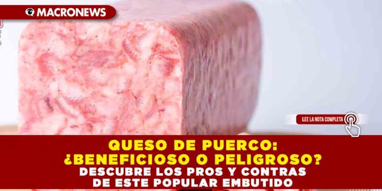 QUESO DE PUERCO: ¿BENEFICIOSO O PELIGROSO? DESCUBRE LOS PROS Y CONTRAS DE ESTE POPULAR EMBUTIDO