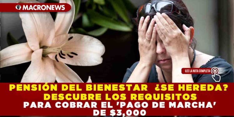 PENSIÓN DEL BIENESTAR ¿SE HEREDA? DESCUBRE LOS REQUISITOS PARA COBRAR EL ‘PAGO DE MARCHA’ DE $3,000