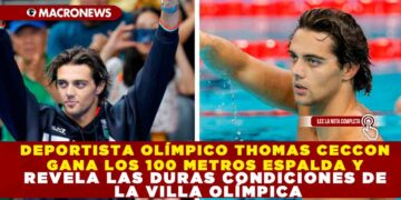 DEPORTISTA OLÍMPICO THOMAS CECCON GANA LOS 100 METROS ESPALDA Y REVELA LAS DURAS CONDICIONES DE LA VILLA OLÍMPICA