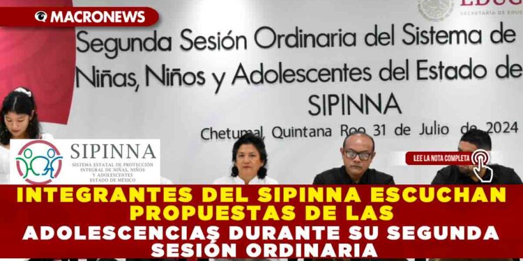 INTEGRANTES DEL SIPINNA ESCUCHAN PROPUESTAS DE LAS ADOLESCENCIAS DURANTE SU SEGUNDA SESIÓN ORDINARIA