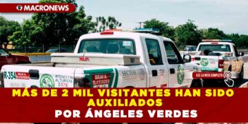MÁS DE 2 MIL VISITANTES HAN SIDO AUXILIADOS POR ÁNGELES VERDES