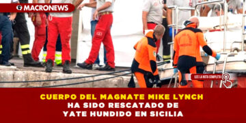 CUERPO DEL MAGNATE MIKE LYNCH HA SIDO RESCATADO DE YATE HUNDIDO EN SICILIA