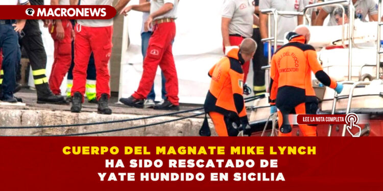 CUERPO DEL MAGNATE MIKE LYNCH HA SIDO RESCATADO DE YATE HUNDIDO EN SICILIA
