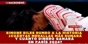 SIMONE BILES RUMBO A LA HISTORIA  ¿CUÁNTAS MEDALLAS MÁS SUMARÁ Y CUÁNTO DINERO GANARÁ EN PARÍS 2024?