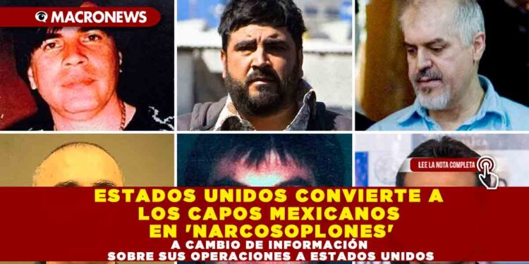 ESTADOS UNIDOS CONVIERTE A LOS CAPOS MEXICANOS EN ‘NARCOSOPLONES’, A CAMBIO DE INFORMACIÓN SOBRE SUS OPERACIONES A ESTADOS UNIDOS