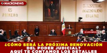 ¿CÓMO SERÁ LA PRÓXIMA RENOVACIÓN DEL PODER JUDICIAL? AQUÍ TE CONTAMOS LOS DETALLES