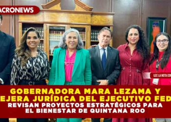 GOBERNADORA MARA LEZAMA Y CONSEJERA JURÍDICA DEL EJECUTIVO FEDERAL REVISAN PROYECTOS ESTRATÉGICOS PARA EL BIENESTAR DE QUINTANA ROO