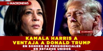 KAMALA HARRIS A VENTAJA A DONALD TRUMP EN SONDEO DE PRESIDENCIALES EN ESTADOS UNIDOS