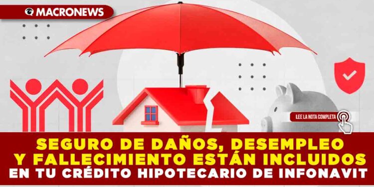 SEGURO DE DAÑOS, DESEMPLEO Y FALLECIMIENTO ESTÁN INCLUIDOS EN TU CRÉDITO HIPOTECARIO DE INFONAVIT