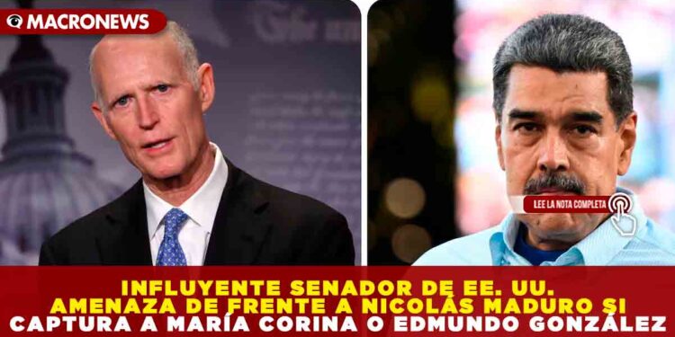INFLUYENTE SENADOR DE EE. UU. AMENAZA DE FRENTE A NICOLÁS MADURO SI CAPTURA A MARÍA CORINA O EDMUNDO GONZÁLEZ