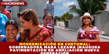 MODERNIZACIÓN EN CHETUMAL: GOBERNADORA MARA LEZAMA INAUGURA PAVIMENTACIÓN EN AMPLIACIÓN NUEVA GENERACIÓN