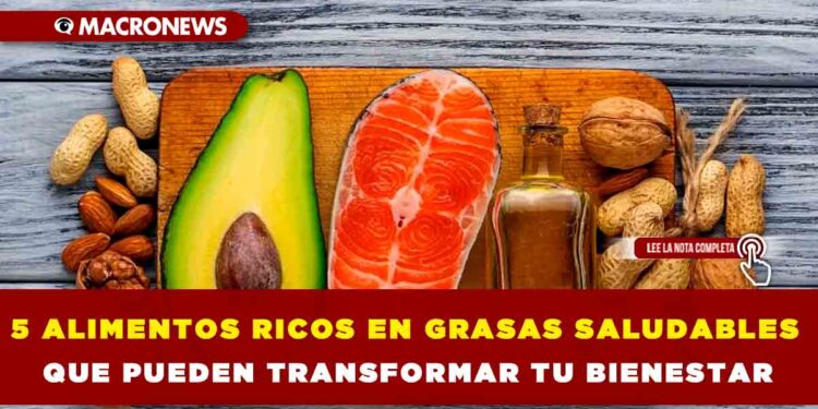 5 ALIMENTOS RICOS EN GRASAS SALUDABLES QUE PUEDEN TRANSFORMAR TU BIENESTAR