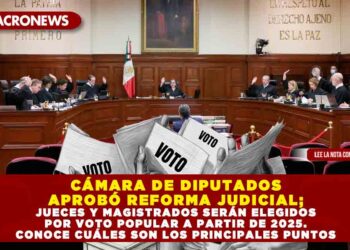 CÁMARA DE DIPUTADOS APROBÓ REFORMA JUDICIAL; JUECES Y MAGISTRADOS SERÁN ELEGIDOS POR VOTO POPULAR A PARTIR DE 2025. CONOCE CUÁLES SON LOS PRINCIPALES PUNTOS