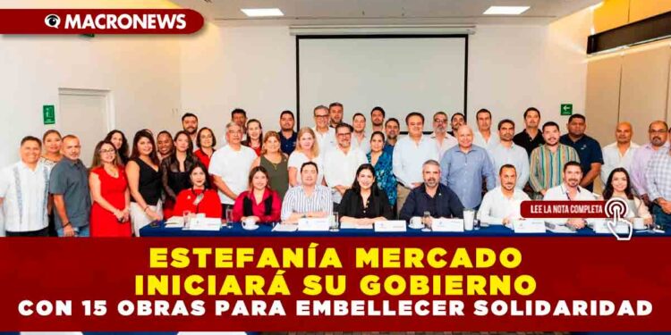 ESTEFANÍA MERCADO INICIARÁ SU GOBIERNO CON 15 OBRAS PARA EMBELLECER SOLIDARIDAD