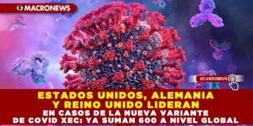 ESTADOS UNIDOS, ALEMANIA Y REINO UNIDO LIDERAN EN CASOS DE LA NUEVA VARIANTE DE COVID XEC: YA SUMAN 600 A NIVEL GLOBAL