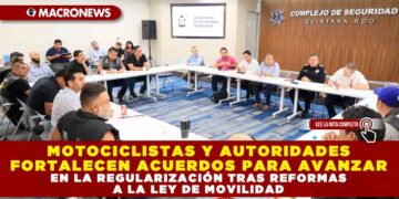 MOTOCICLISTAS Y AUTORIDADES FORTALECEN ACUERDOS PARA AVANZAR EN LA REGULARIZACIÓN TRAS REFORMAS A LA LEY DE MOVILIDAD