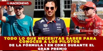 TODO LO QUE NECESITAS SABER PARA CONOCER A LOS PILOTOS  DE LA FÓRMULA 1 EN CDMX DURANTE EL GRAN PREMIO