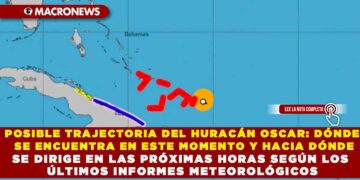 POSIBLE TRAJECTORIA DEL HURACÁN OSCAR: DÓNDE SE ENCUENTRA EN ESTE MOMENTO Y HACIA DÓNDE SE DIRIGE EN LAS PRÓXIMAS HORAS SEGÚN LOS ÚLTIMOS INFORMES METEOROLÓGICOS