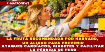 LA FRUTA RECOMENDADA POR HARVARD, UN ALIADO PARA PREVENIR ATAQUES CARDÍACOS, DIABETES Y FACILITAR LA PÉRDIDA DE PESO
