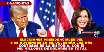 ELECCIONES PRESIDENCIALES DEL 5 DE NOVIEMBRE EN EE. UU. SERÁN LAS MÁS COSTOSAS DE LA HISTORIA, CON 15 MIL MILLONES DE DÓLARES EN TOTAL
