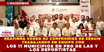 REAFIRMA CODEQ SU COMPROMISO DE SEGUIR TRABAJANDO EN EQUIPO CON LOS 11 MUNICIPIOS EN PRO DE LAS Y LOS DEPORTISTAS