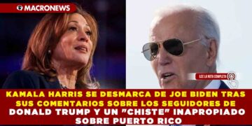 KAMALA HARRIS SE DESMARCA DE JOE BIDEN TRAS SUS COMENTARIOS SOBRE LOS SEGUIDORES DE DONALD TRUMP Y UN «CHISTE» INAPROPIADO SOBRE PUERTO RICO