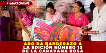 ADO DA BANDERAZO A LA EDICIÓN NÚMERO 13 DE LA CARAVANA ROSA