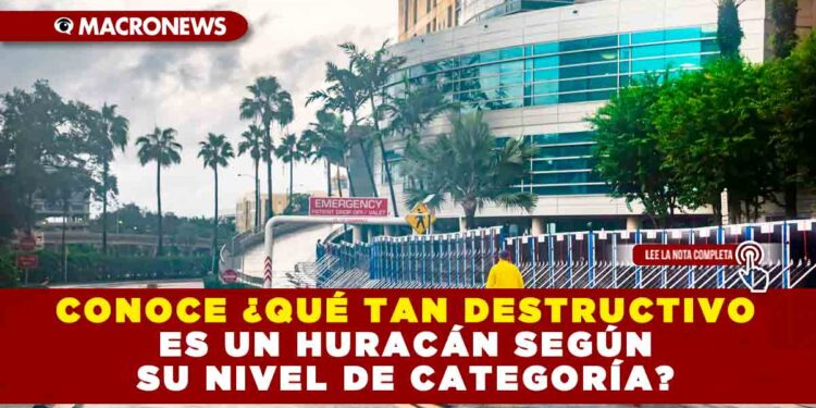 CONOCE ¿QUÉ TAN DESTRUCTIVO ES UN HURACÁN SEGÚN SU NIVEL DE CATEGORÍA?