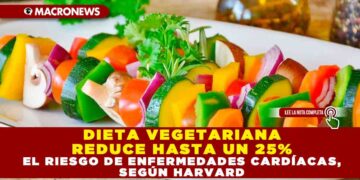 DIETA VEGETARIANA REDUCE HASTA UN 25% EL RIESGO DE ENFERMEDADES CARDÍACAS, SEGÚN HARVARD