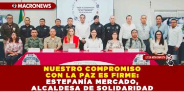 NUESTRO COMPROMISO CON LA PAZ ES FIRME: ESTEFANÍA MERCADO, ALCALDESA DE SOLIDARIDAD