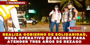 REALIZA GOBIERNO DE SOLIDARIDAD, MEGA OPERATIVO DE BACHEO PARA ATENDER TRES AÑOS DE REZAGO
