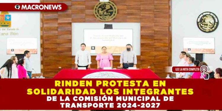 RINDEN PROTESTA EN SOLIDARIDAD LOS INTEGRANTES DE LA COMISIÓN MUNICIPAL DE TRANSPORTE 2024-2027