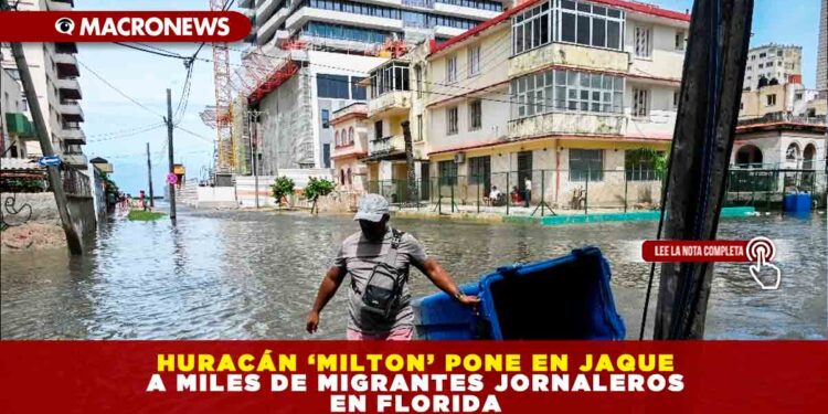 HURACÁN ‘MILTON’ PONE EN JAQUE A MILES DE MIGRANTES JORNALEROS EN FLORIDA