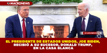 EL PRESIDENTE DE ESTADOS UNIDOS, JOE BIDEN, RECIBIÓ A SU SUCESOR, DONALD TRUMP, EN LA CASA BLANCA