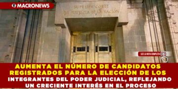 AUMENTA EL NÚMERO DE CANDIDATOS REGISTRADOS PARA LA ELECCIÓN DE LOS INTEGRANTES DEL PODER JUDICIAL, REFLEJANDO UN CRECIENTE INTERÉS EN EL PROCESO