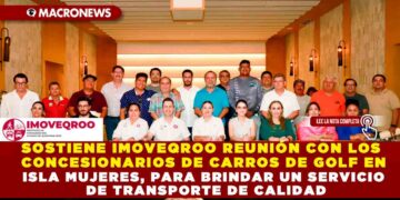 SOSTIENE IMOVEQROO REUNIÓN CON LOS CONCESIONARIOS DE CARROS DE GOLF EN ISLA MUJERES, PARA BRINDAR UN SERVICIO DE TRANSPORTE DE CALIDAD