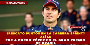 ¿RESCATÓ PUNTOS EN LA CARRERA SPRINT? ASÍ LE FUE A CHECO PÉREZ EN EL GRAN PREMIO DE BRASIL