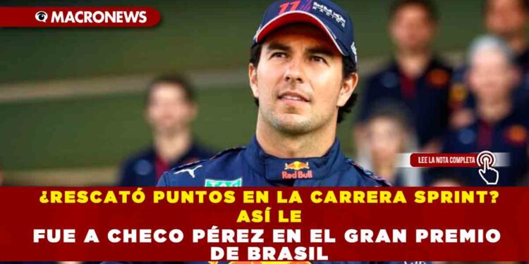 ¿RESCATÓ PUNTOS EN LA CARRERA SPRINT? ASÍ LE FUE A CHECO PÉREZ EN EL GRAN PREMIO DE BRASIL