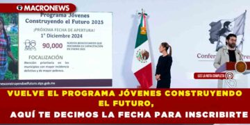 VUELVE EL PROGRAMA JÓVENES CONSTRUYENDO EL FUTURO, AQUÍ TE DECIMOS LA FECHA PARA INSCRIBIRTE