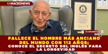 FALLECE EL HOMBRE MÁS ANCIANO DEL MUNDO CON 112 AÑOS; CONOCE EL SECRETO DEL INGLÉS PARA LA LONGEVIDAD