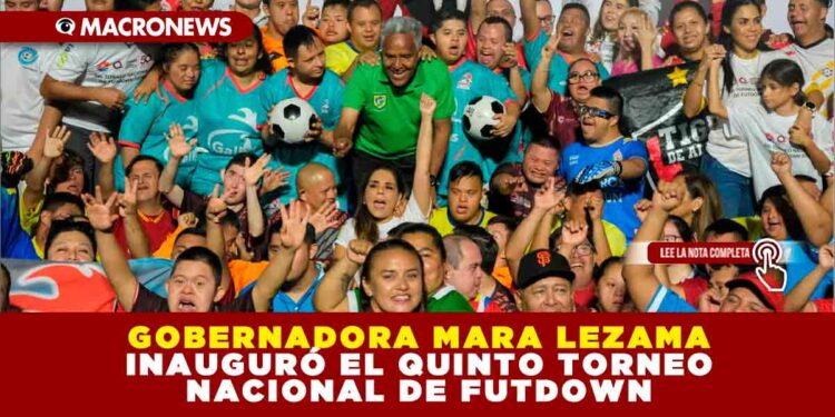 GOBERNADORA MARA LEZAMA INAUGURÓ EL QUINTO TORNEO NACIONAL DE FUTDOWN