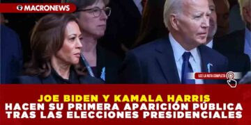 JOE BIDEN Y KAMALA HARRIS HACEN SU PRIMERA APARICIÓN PÚBLICA TRAS LAS ELECCIONES PRESIDENCIALES