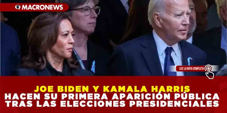 JOE BIDEN Y KAMALA HARRIS HACEN SU PRIMERA APARICIÓN PÚBLICA TRAS LAS ELECCIONES PRESIDENCIALES
