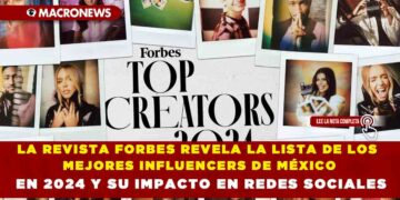 LA REVISTA FORBES REVELA LA LISTA DE LOS MEJORES INFLUENCERS DE MÉXICO EN 2024 Y SU IMPACTO EN REDES SOCIALES