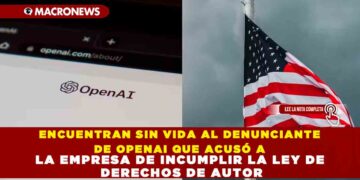 ENCUENTRAN SIN VIDA AL DENUNCIANTE DE OPENAI QUE ACUSÓ A LA EMPRESA DE INCUMPLIR LA LEY DE DERECHOS DE AUTOR