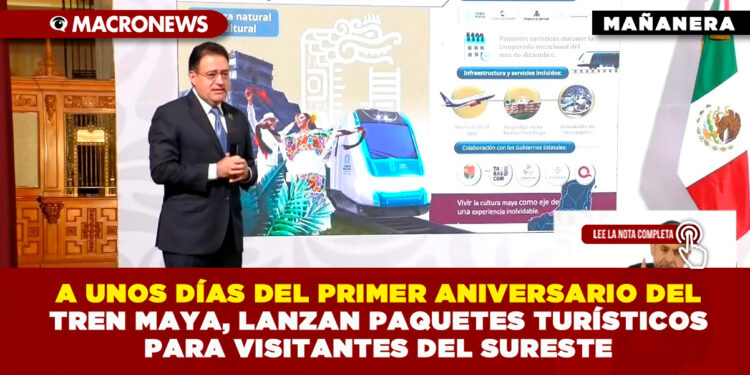 A UNOS DÍAS DEL PRIMER ANIVERSARIO DEL TREN MAYA, LANZAN PAQUETES TURÍSTICOS PARA VISITANTES DEL SURESTE