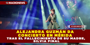ALEJANDRA GUZMÁN DA CONCIERTO EN MÉRIDA TRAS EL FALLECIMIENTO DE SU MADRE, SILVIA PINAL