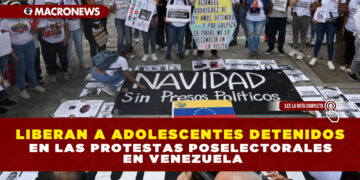 LIBERAN A ADOLESCENTES DETENIDOS EN LAS PROTESTAS POSELECTORALES EN VENEZUELA